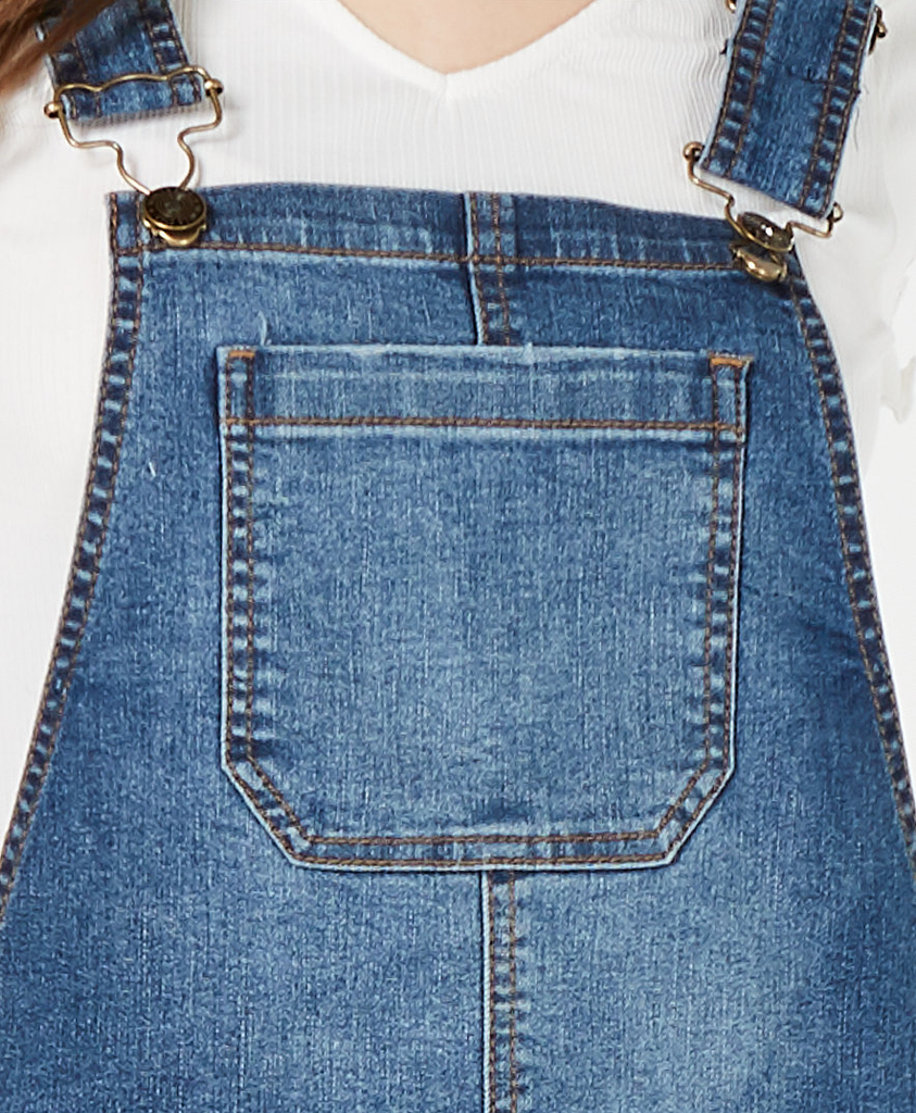 Vanilla Star Women Ripped Denim Shortalls