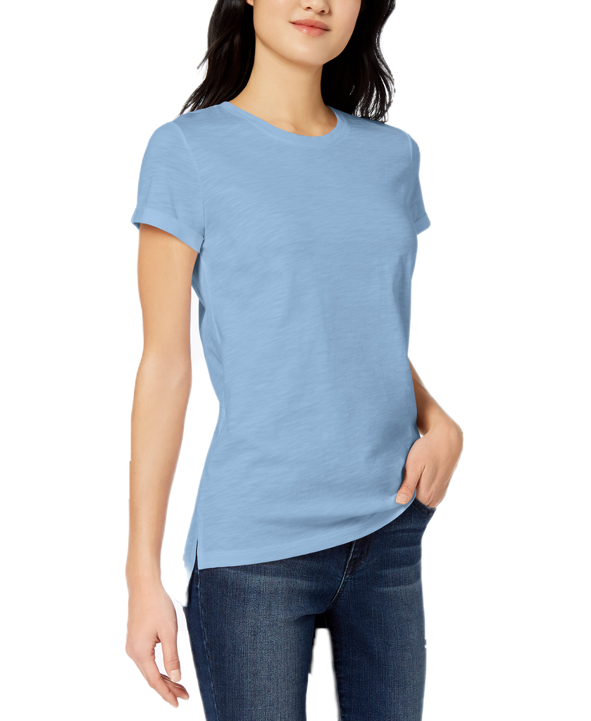 Maison Jules Women High Low T Shirt Twinkle Blue