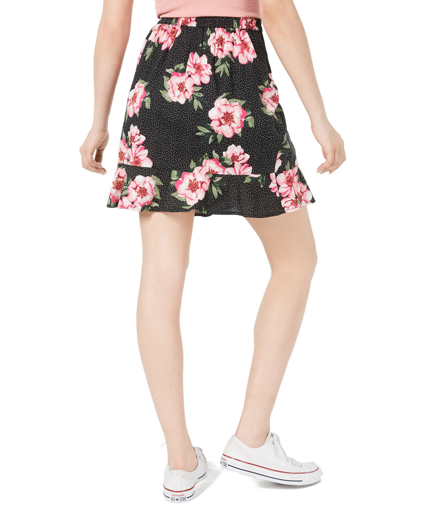 Planet Gold Juniors Printed Wrap Skirt