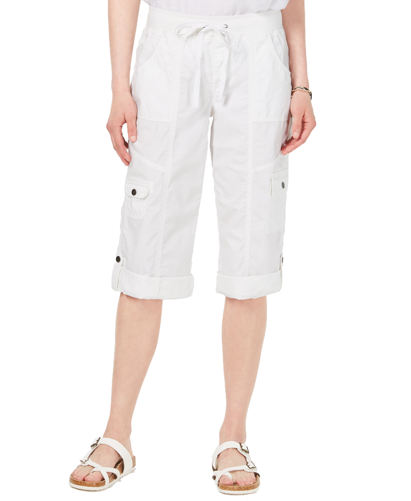 Style & Co Curvy Bermuda Shorts Bright White