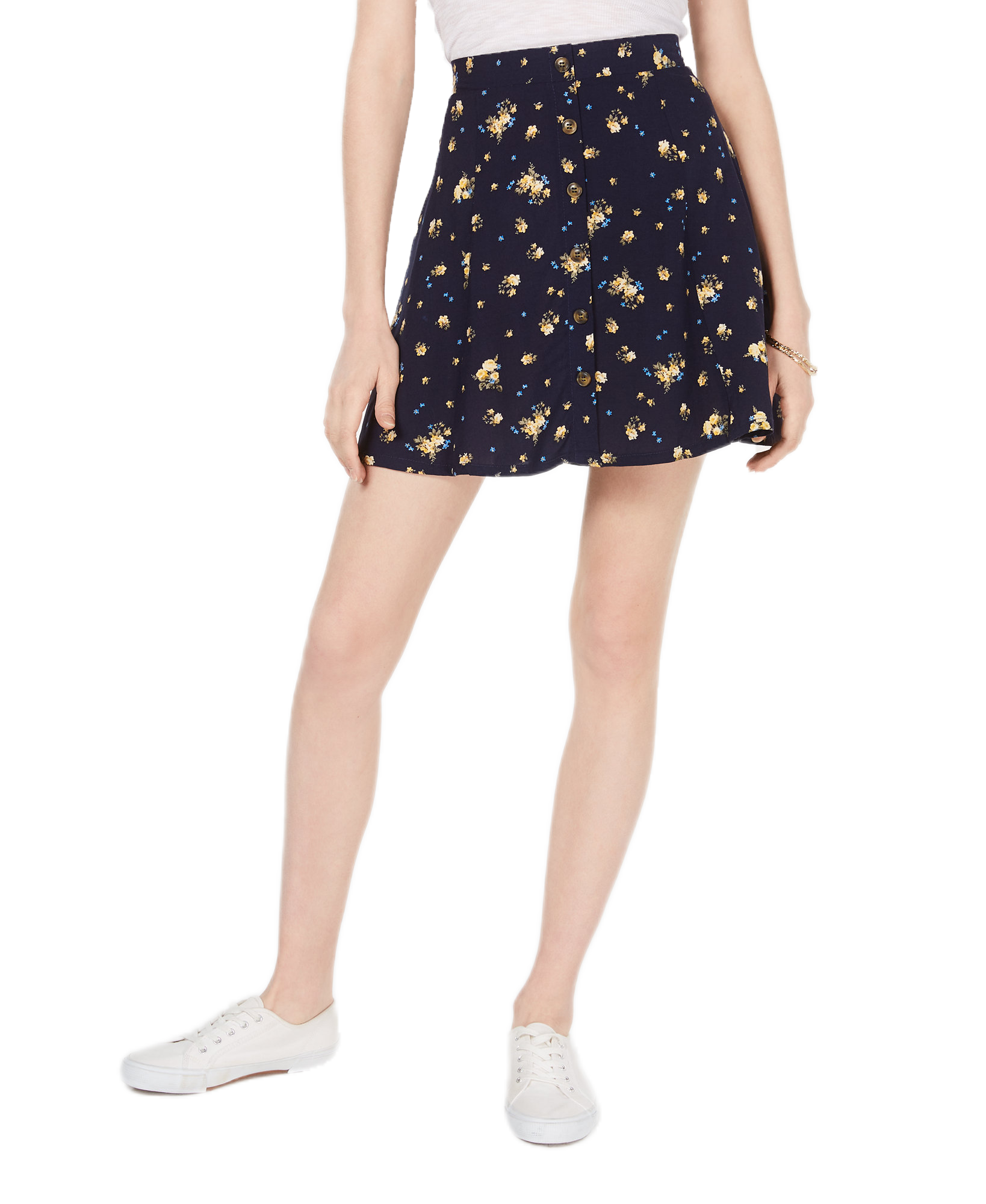 Ultra Flirt Juniors Floral Print Mini Skirt Ditsy Dream