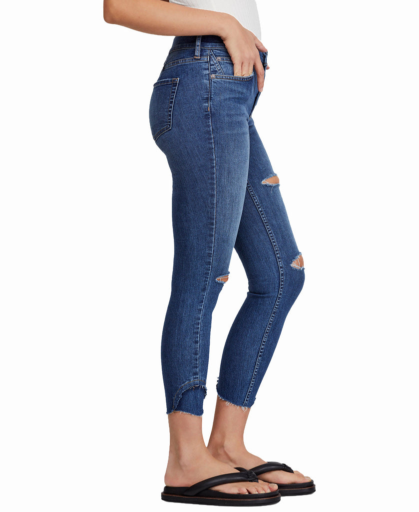 Free People Women Sunny Ripped Crop Skinny Jeans