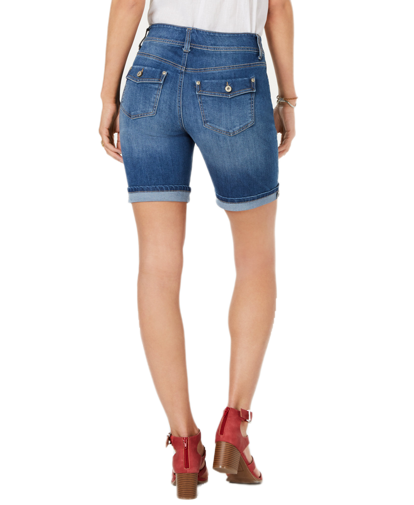 Style & Co Women Two Button Denim Shorts