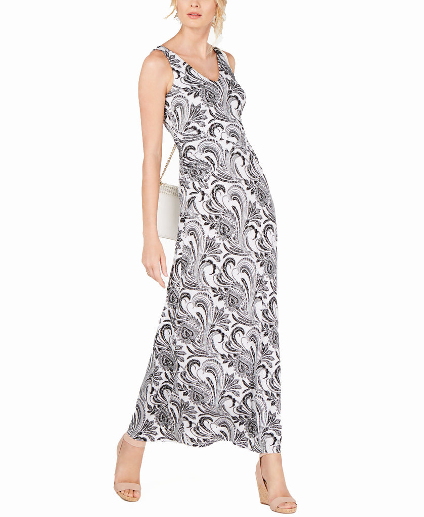 INC International Concepts Women Printed Maxi Dress Romantic Paisley