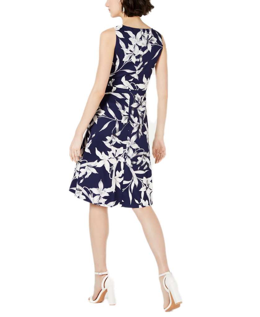 Taylor Women Button Front Fit & Flare Dress