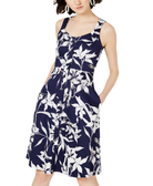 Taylor Women Button Front Fit & Flare Dress