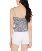 Hooked Up by IOT Women Marled Rib Knit Sweater Tank Top
