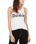 Dickies Women Cotton Genuine Logo Tank Top White