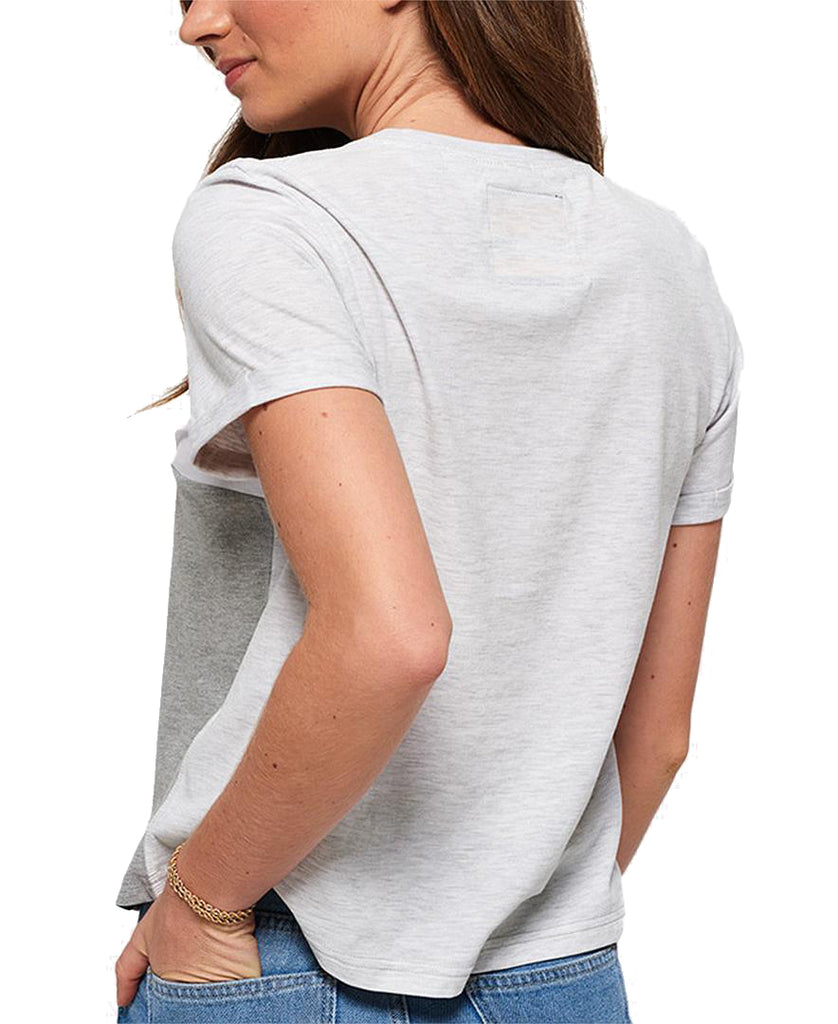 Superdry Women Cotton Colorblocked Graphic T Shirt