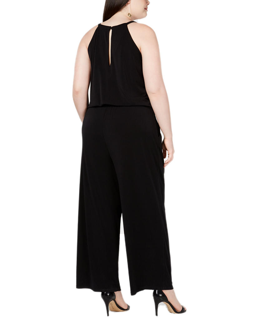 INC International Concepts Women Plus Embroidered Jumpsuit