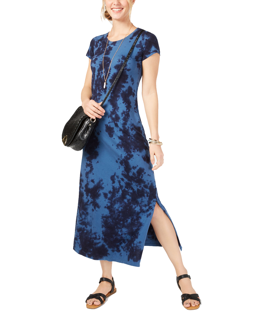 Style & Co Women Petite Tie Dye Maxi Dress