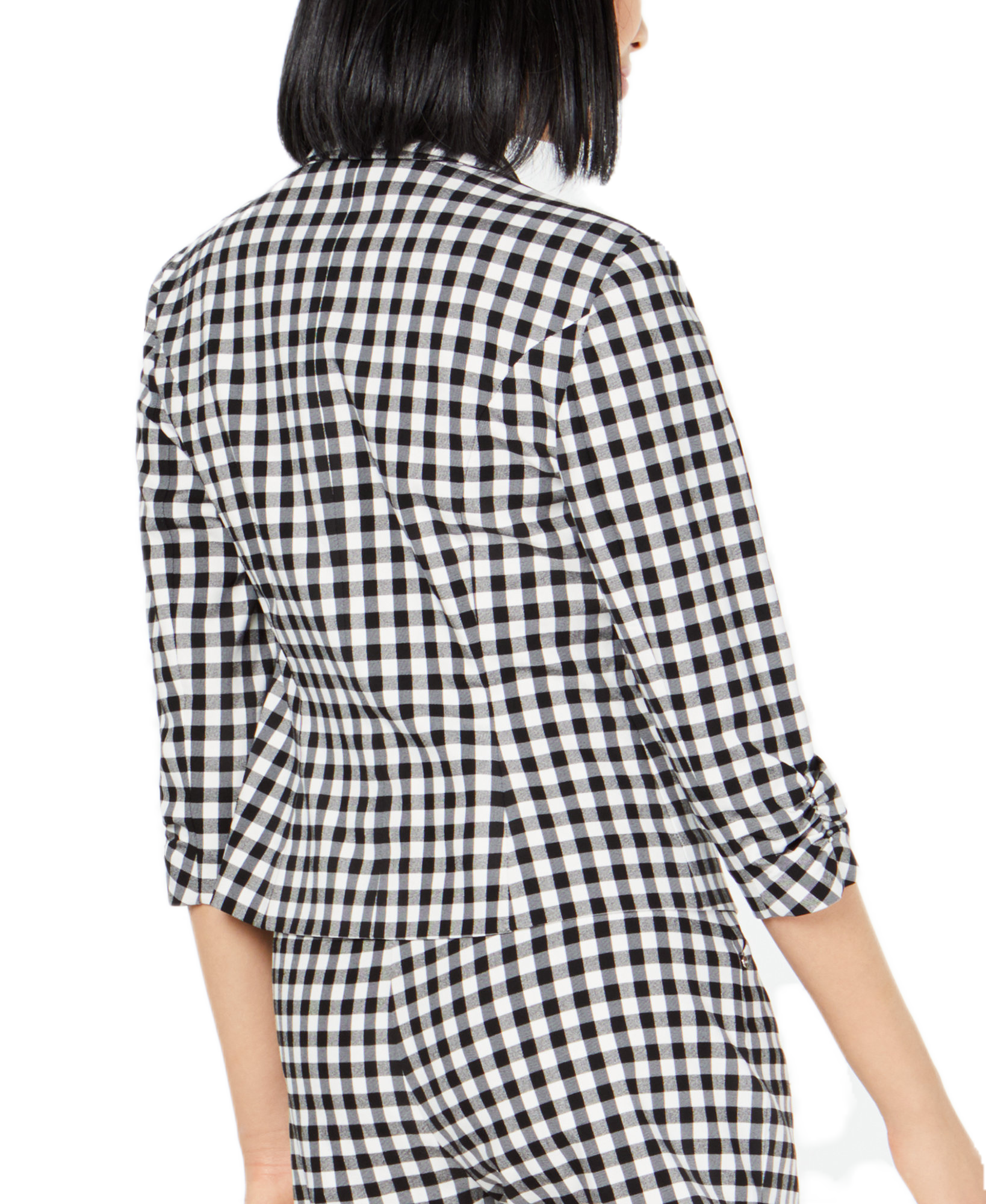 INC International Concepts Women Gingham Jacket