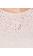 Charter Club Women Petite Bell Sleeve Embroidered Top