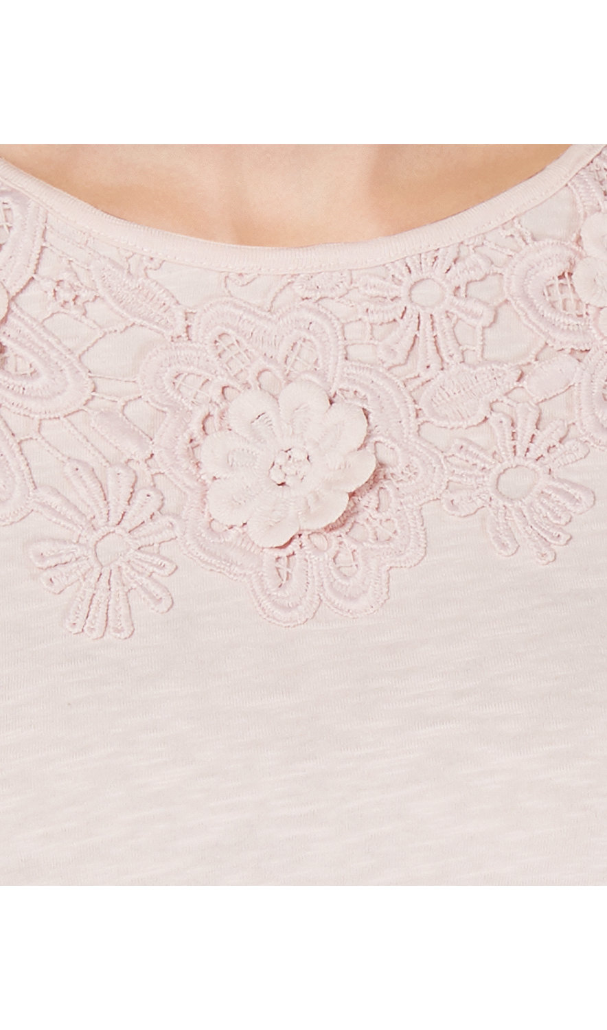 Charter Club Women Petite Bell Sleeve Embroidered Top