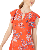 Vince Camuto Women Keyhole Chiffon Dress