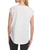 DKNY Women Rainbow Logo T Shirt