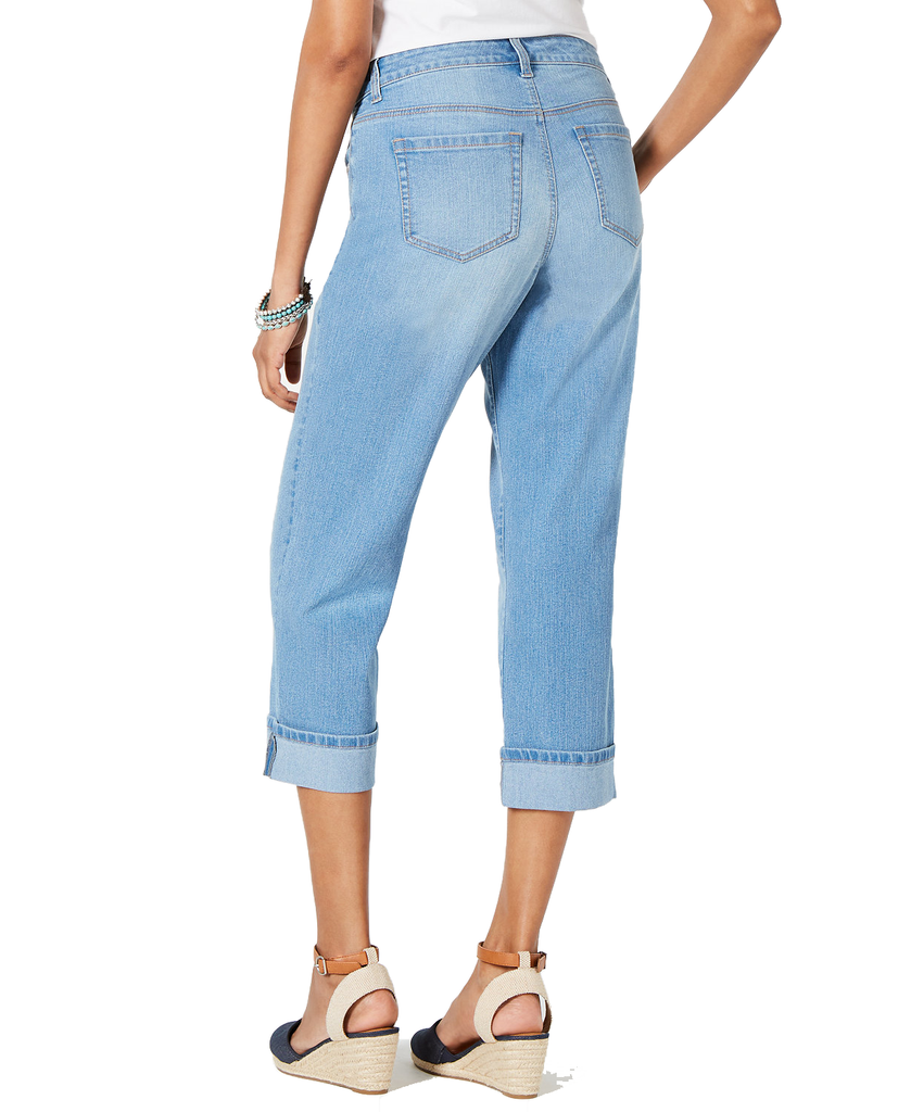 Style & Co Women Curvy Fit Capri Jeans