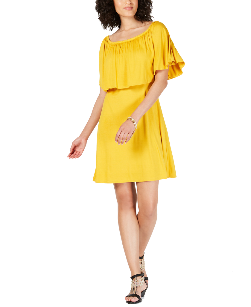 Thalia Sodi Women Popover Dress Mango Mojito