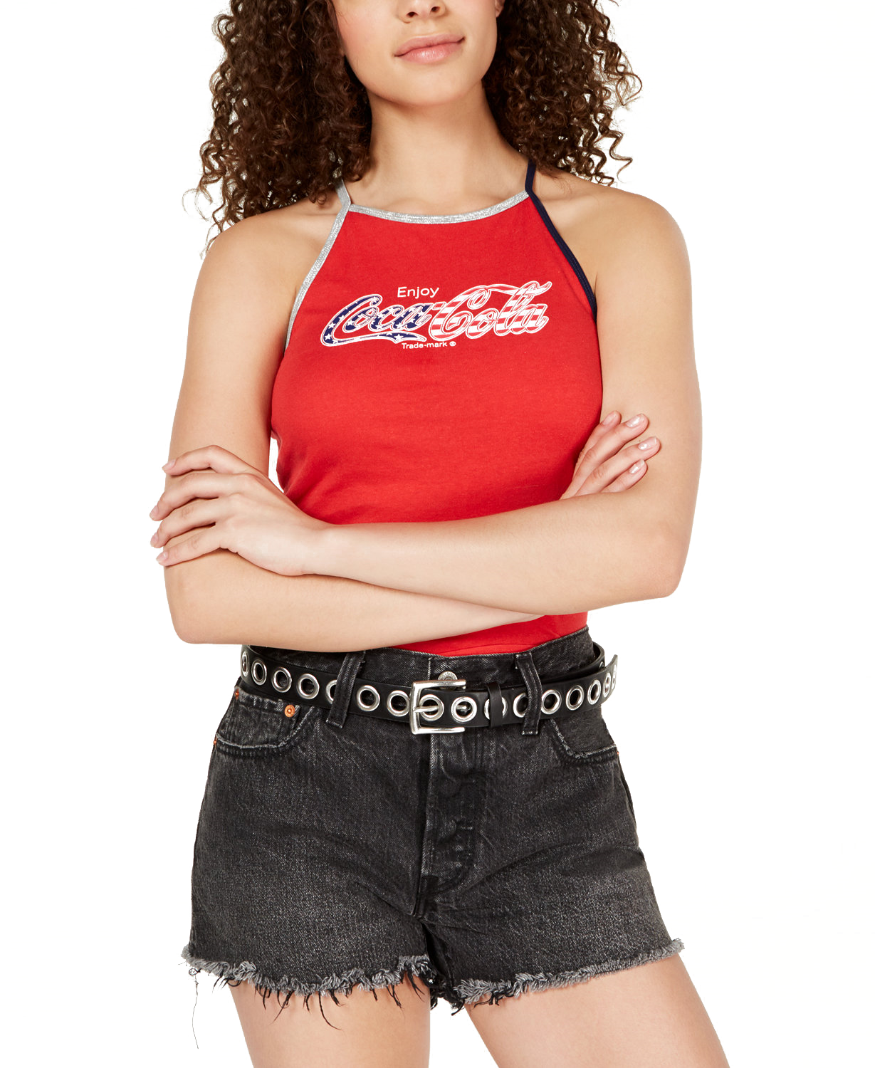 Freeze 24 7 Women Coca Cola Tank Top Red Combo