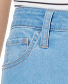 Tinseltown Women High Rise Raw Hem Skinny Jeans