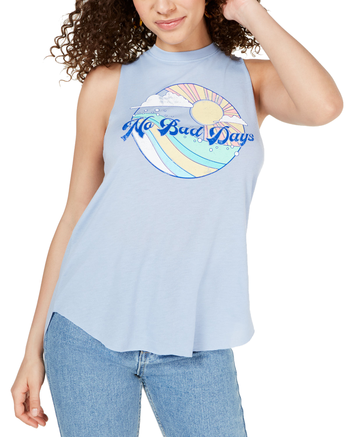 Modern Lux Women No Bad Days Tank Top Blue