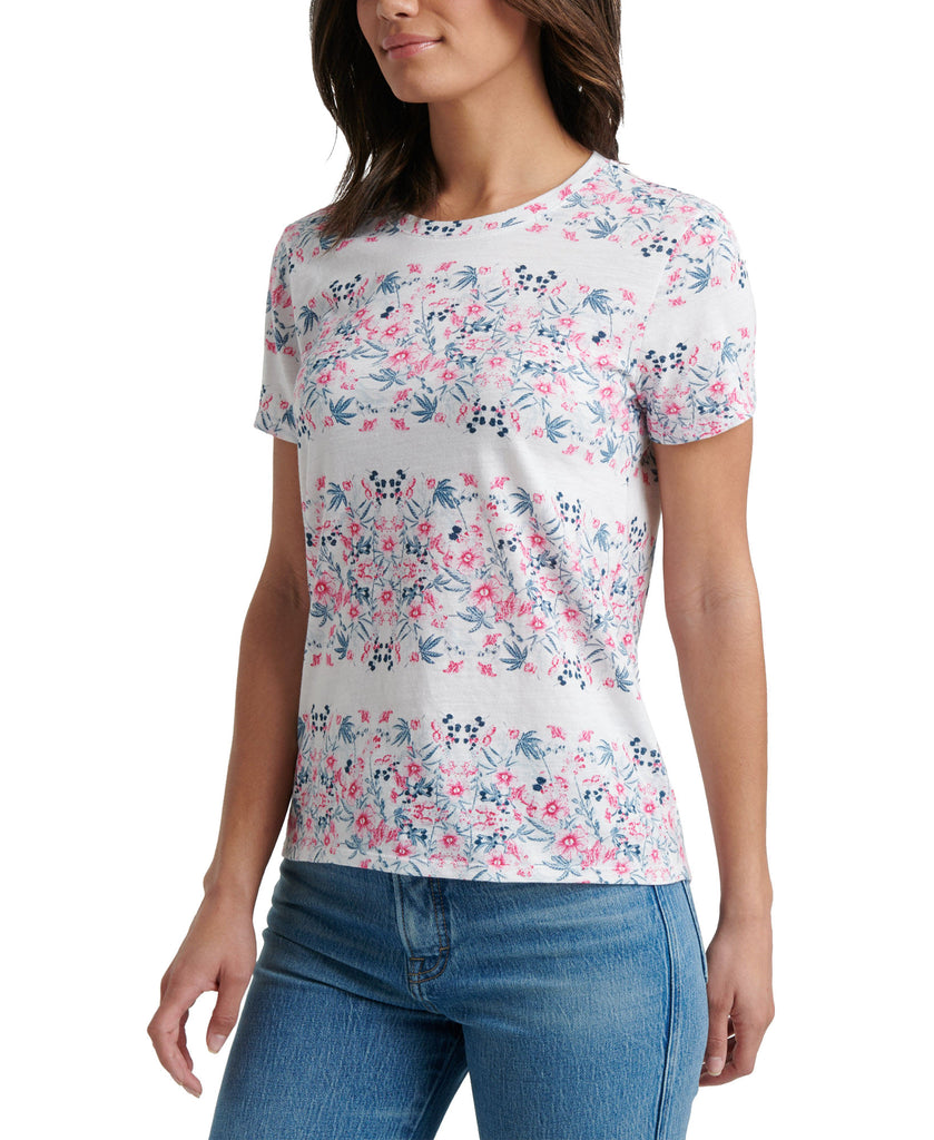 Lucky Brand Women Cotton Botanicals Print T Shirt