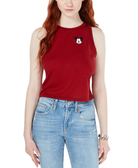 Freeze Women Disney Mickey Mouse Striped Graphic Tank Top Red