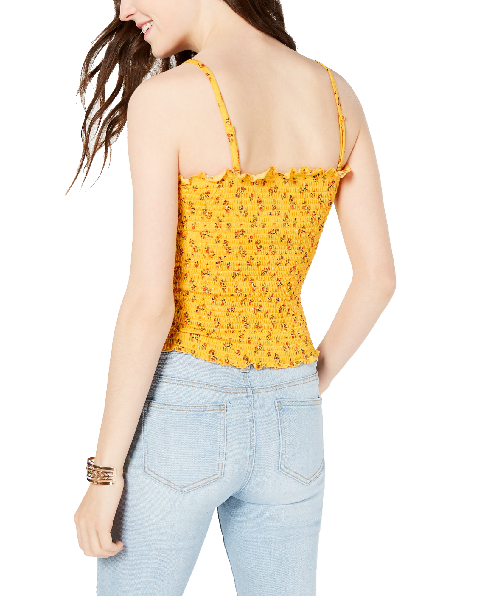 Crave Fame Women Ruffled Smocked Top