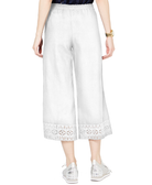 MICHAEL Michael Kors Women Lace Trim Cropped Pants