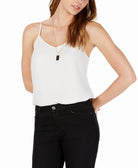 Hippie Rose Women V Neck Sleeveless Top White
