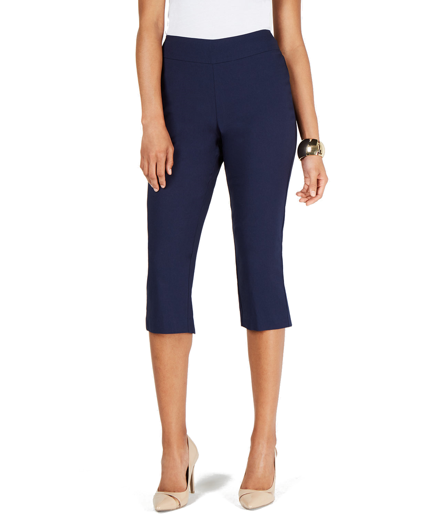 Thalia Sodi Women Cropped Hardware Pants Navy