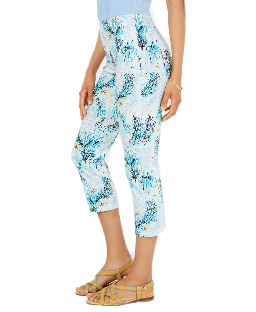 Charter Club Women Tummy Control Printed Capris