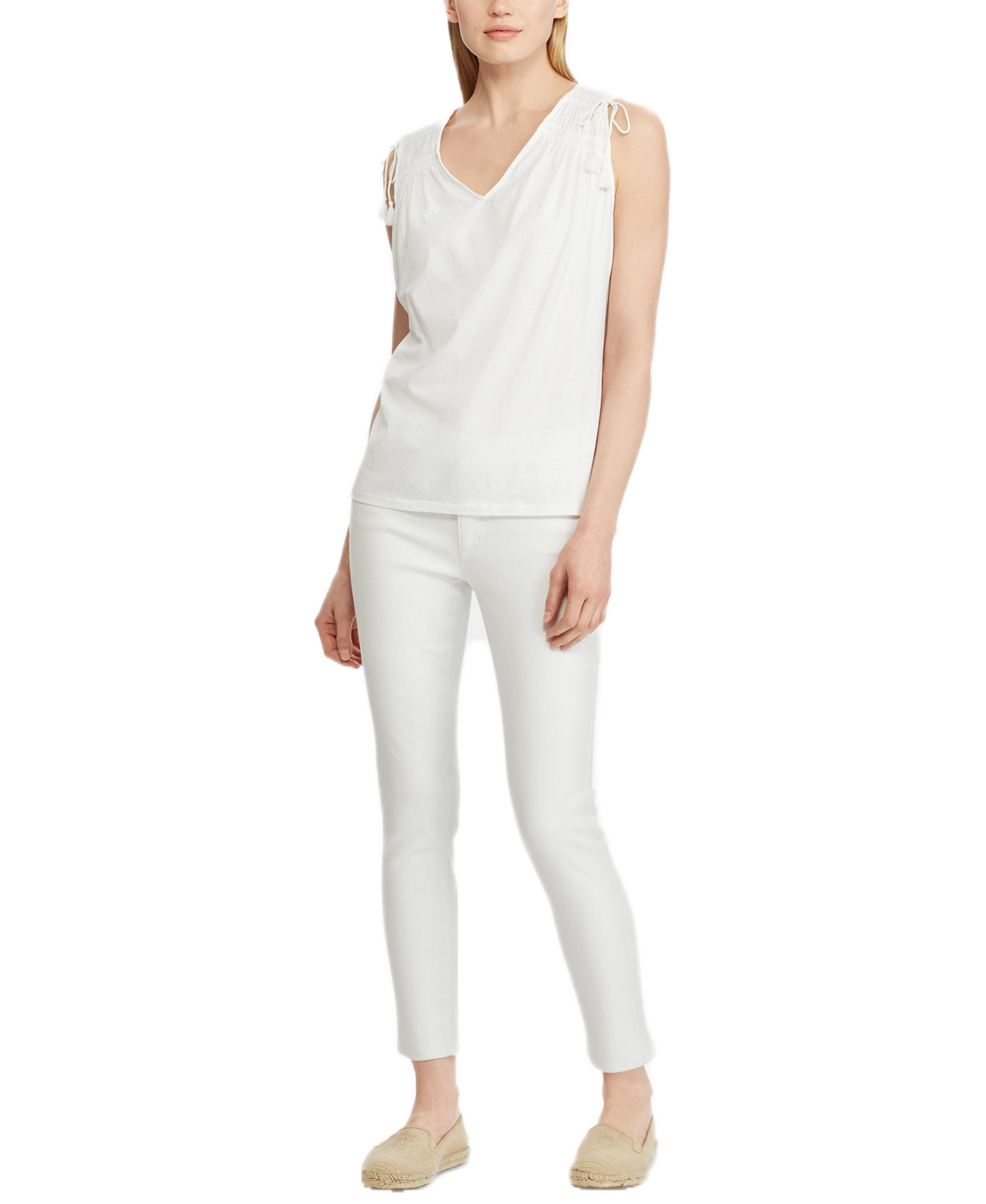 Lauren Ralph Lauren Women Ruche Paneled Top