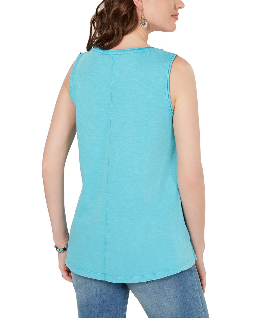 Style & Co Cotton Soutache Trim Tank Top