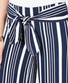INC International Concepts Women Petite Striped Tie Waist Pants
