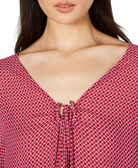 MICHAEL Michael Kors Women Bias Tile Print Top