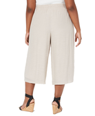 Nicola Women Plus Wide Leg Capri Pants