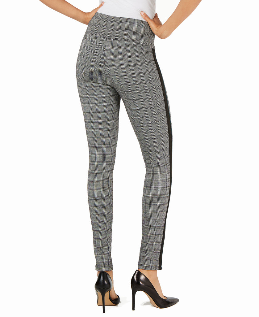 INC International Concepts Women Glen Plaid Shaping Leggings