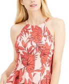 Vince Camuto Women Halter Neck Fit Flare Dress
