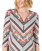 JM Collection Women Zip Neck Tunic