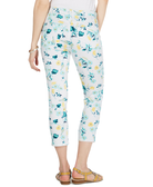 Charter Club Women Petite Tummy Control Floral Capri Jeans