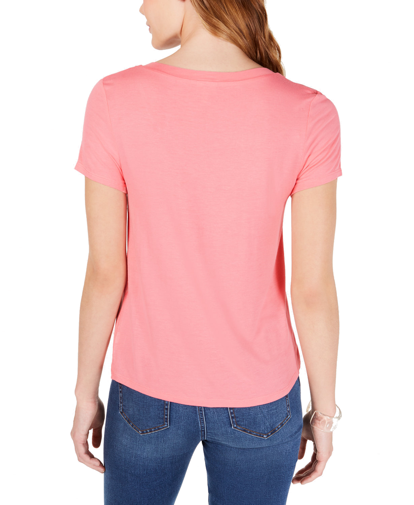 Self Esteem Women V Neck Pocket Tee