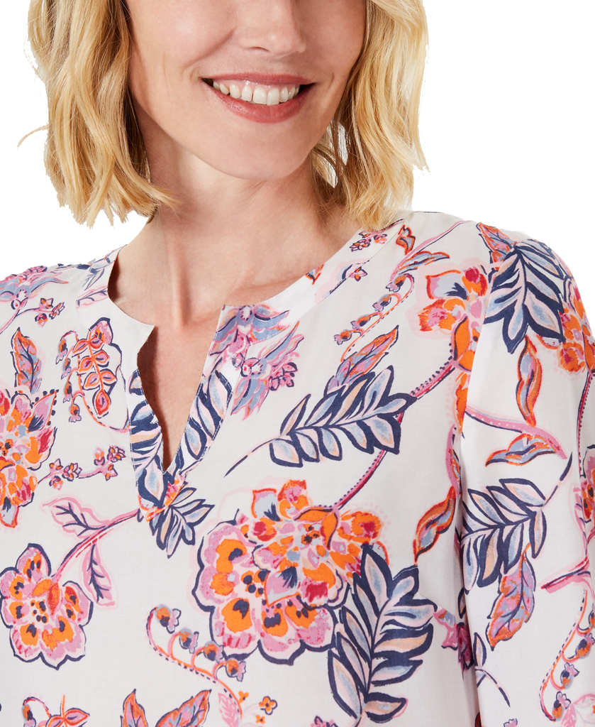 Charter Club Women Floral Print Tunic