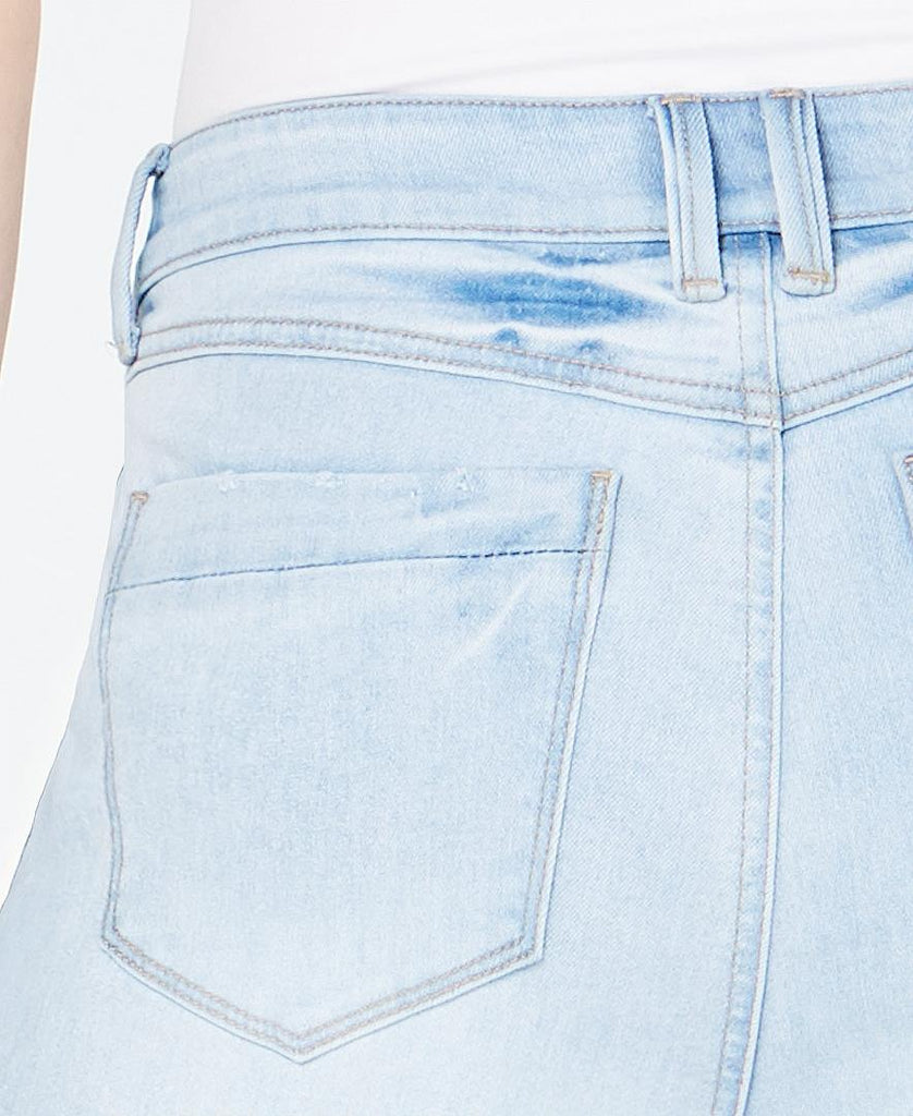 Rewash Women Ripped Herringbone Contrast Skinny Jeans