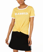 Love Tribe Women Blessed T Shirt Golden Rod