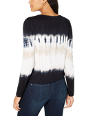 INC International Concepts Women Petite Tie Dye Surplice Top