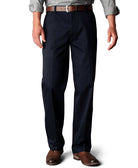 Dockers Men Signature Lux Cotton Straight Fit Stretch Khaki Pants Navy
