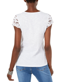 INC International Concepts Women Petite Cotton Lace Top