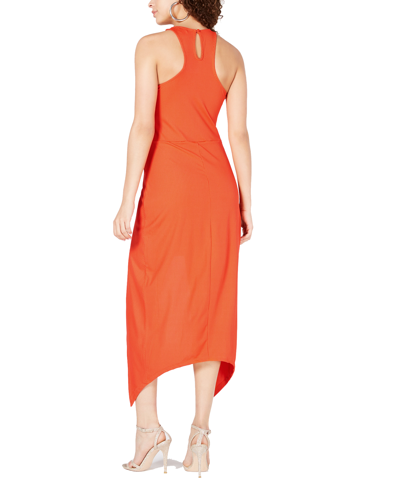 Material Girl Women Rib Knit Open Front Overskirt Dress