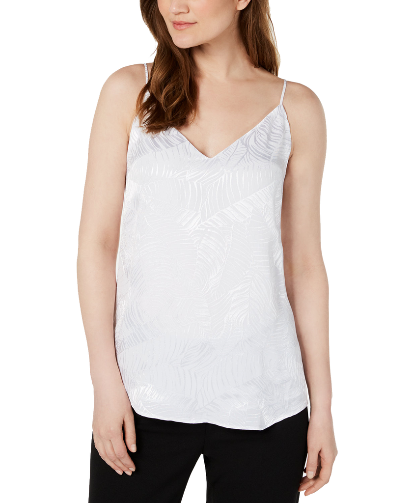 Calvin Klein Women Printed Spaghetti Strap Top White